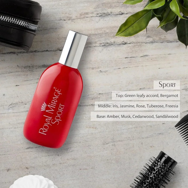 Royal Mirage Sport Eau De Cologne 120ml | Long-Lasting Refreshing Unisex Perfume Fresh unisex cologne spray