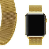 Gold | Apple Watch Milanese Magnetic Loop Strap | Stainless Steel Band | 42mm / 44mm / 45mm Stylish Stainless Steel Strap