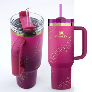 Star Pink Stylish Stanley Barbie Tumbler | H2.0 Tumbler 1.18L Limited Edition Double Wall Vacuum Insulated Limited edition Barbie tumbler