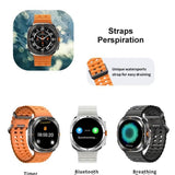 TF7 Ultra Smart Watch | Metal Body, AMOLED Display, Bluetooth Calling, Fitness & Health Tracker Premium smartwatch for active lifestyle