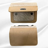 Luxury Women’s Shoulder Bag in Beige Faux Leather for Casual, Work, and Formal Use Elegant faux leather shoulder bag