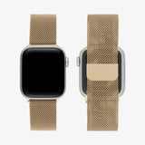 Gold | Apple Watch Milanese Magnetic Loop Strap | Stainless Steel Band | 42mm / 44mm / 45mm Stylish Stainless Steel Strap