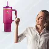 Star Pink Stylish Stanley Barbie Tumbler | H2.0 Tumbler 1.18L Limited Edition Double Wall Vacuum Insulated Limited edition Barbie tumbler