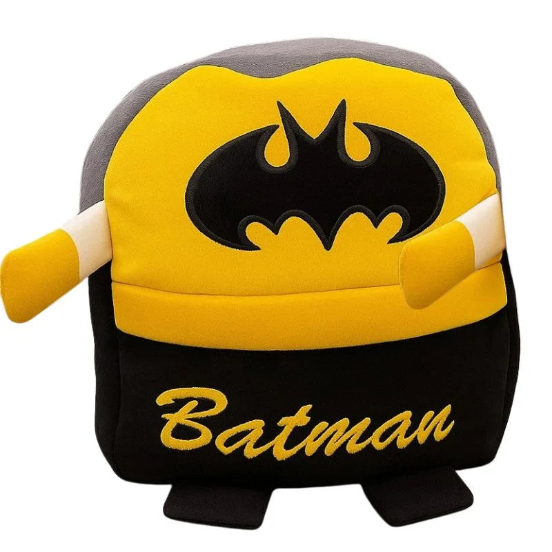 Cute Plush Batman Character Backpack | Stuffed School Bag & Gift for Kids Adorable Soft Plush Kids Backpack