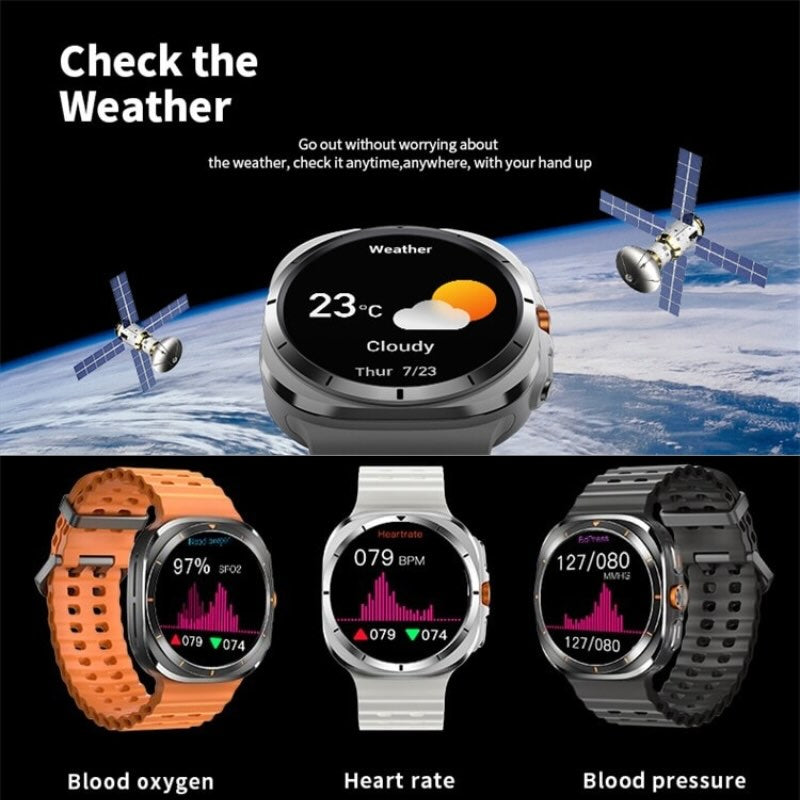 TF7 Ultra Smart Watch | Metal Body, AMOLED Display, Bluetooth Calling, Fitness & Health Tracker Premium smartwatch for active lifestyle