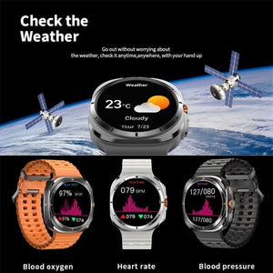 TF7 Ultra Smart Watch | Metal Body, AMOLED Display, Bluetooth Calling, Fitness & Health Tracker Premium smartwatch for active lifestyle