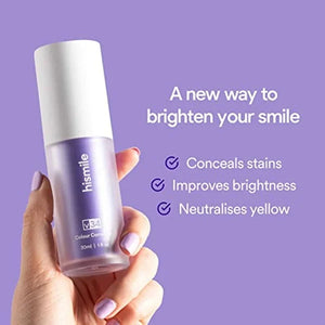 Hismile V34 Teeth Whitening Color Corrector Serum | Instant Brightening Solution 30ml