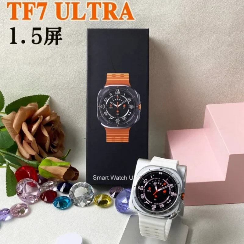 TF7 Ultra Smart Watch | Metal Body, AMOLED Display, Bluetooth Calling, Fitness & Health Tracker Premium smartwatch for active lifestyle