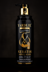 Yardlie Professional Keratin & Amino Acids Shampoo 2 In1 500ml Anti-dandruff & Hair Repair